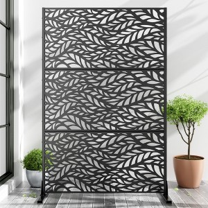 PexFix Modern Outdoor Screen Privacy Screen in Leaf Patterns Wall Decal - 1 of 4