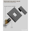 YAWWALK 5 in Shower Head Single Handle 7-Spray Shower Faucet 1.8 GPM with Anti Scald - 3 of 4