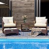 Pamapic 5-Pieces Wicker Patio Furniture Set Outdoor Patio Chairs with Ottomans, Cushions - 3 of 4