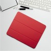Insten - Soft TPU Tablet Case For iPad Pro 12.9" 2020, Multifold Stand, Magnetic Cover Auto Sleep/Wake, Pencil Charging, Light Red - 3 of 4