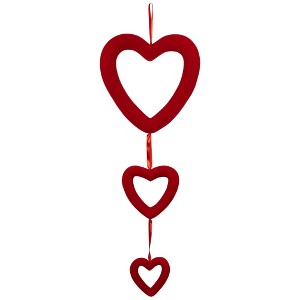 Northlight Heart Trio Valentine's Day Wall Decoration - 34" - Red - 1 of 4