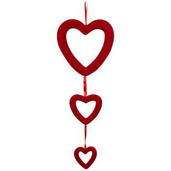 Northlight Heart Trio Valentine's Day Wall Decoration - 34" - Red