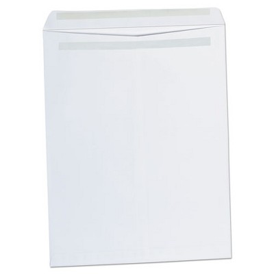 Universal Self-Stick Open End Catalog Envelope, #15 1/2, Square Flap, Self-Adhesive Closure, 12 x 15.5, White, 100/Box