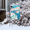 Briarwood Lane Snow Buds Winter Garden Flag Snowman Snowmen Scarf - 4 of 4