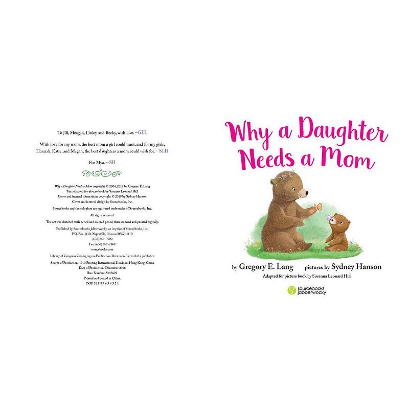 Why a Daughter Needs a Mom: Celebrate Your Mother Daughter Bond with this Sweet Picture Book! - by Gregory Lang &#38; Susanna Leonard Hill (Hardcover), 2 of 7