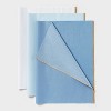20ct Banded Tissue Gold Metallic List White/Light Blue - Spritz™ - 3 of 3
