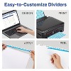 Avery Print & Apply Clear Label Dividers w/White Tabs 5-Tab 11 1/4 x 9 1/4 5 Sets 11440 - 4 of 4
