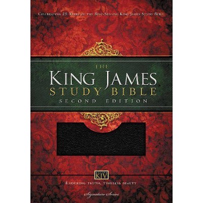 Study Bible-KJV - 2nd Edition,Large Print by  Thomas Nelson (Leather Bound)