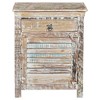 Taran Designs,Prescott 1-drawer 1-door Shutter Solid Wood Nightstand - 2 of 4