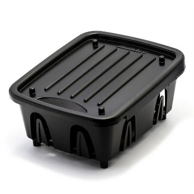 LunaLulinlk Mini Dish Drainer & Tray, Black