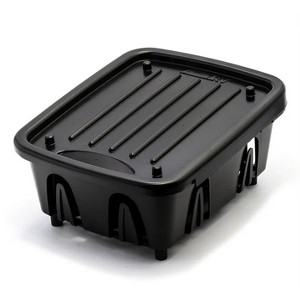 LunaLulinlk Mini Dish Drainer & Tray, Black - 1 of 4