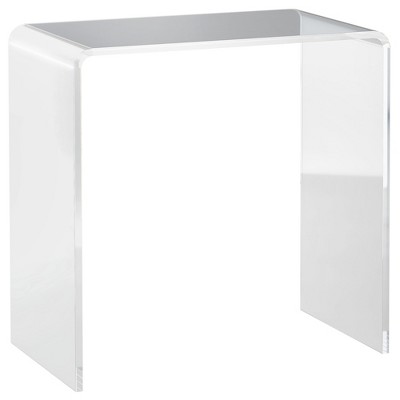 NicBex Long Rectangle All Acrylic Coffee Table for Living Room,Dining Room,Bedroom,Clear