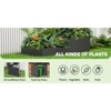 SEVOBAL Planters Outdoor Rectangle 2Pcs 4x4x2ft Garden Bed Planter Box Planter Herbs-Large Garden Bed Kit for Vegetables, Black, 94.48"*47.24"*23.62" - 2 of 4