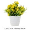 Unique Bargains Artificial Plants Spring Grass with Lotus Flowers Plastic 2.68"x2.68"x6.3" 1 Pc - 3 of 4