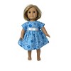 Doll Clothes Superstore Handmade Heart Print Dress Fits 18 Inch Girl Dolls Like Our Generation American Girl My Life Dolls - 2 of 4