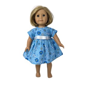 Doll Clothes Superstore Handmade Heart Print Dress Fits 18 Inch Girl Dolls Like Our Generation American Girl My Life Dolls - 1 of 4