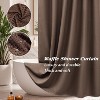 LunaLulinlk Thick Waffle Weave Shower Curtain，Coffee Brown - 2 of 4