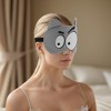 Unique Bargains Soft Cartoon Sleep Mask Big Eyes Gray 1 Pc - 2 of 4