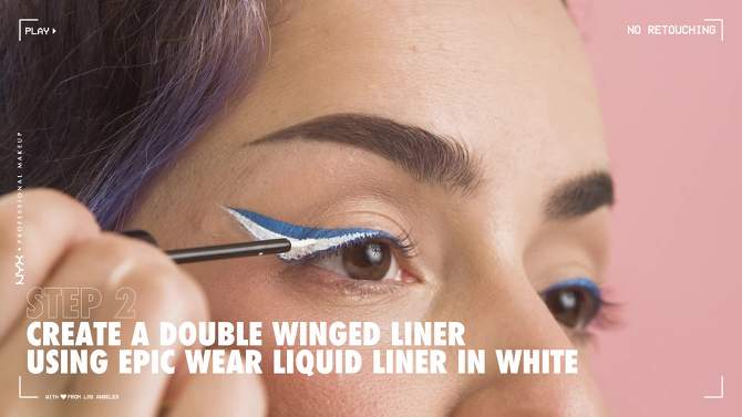 NYX Professional Makeup Epic Wear Liquid Liner Long-Lasting Waterproof Eyeliner - 0.12 fl oz, 5 of 9, play video