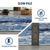 Area Rugs for Living Room Bedroom, Modern Abstract Machine Washable Rug, Low Pile Floor Carpet with Non Slip Backing - 4 of 4