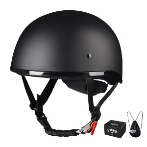 AHR RUN-C Motorcycle German Style Half Face Helmet DOT Approved Bike Cruiser Chopper High Gloss S/M/L/XL - 1 of 4