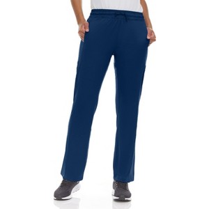 Medichic Women's Scrubs Mid Rise Six Pocket Active Yoga Scrub Pants - 1 of 4
