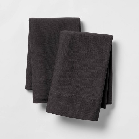 Jersey Pillowcase - (Standard) Black - Room Essentials™