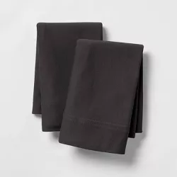 Jersey Pillowcase - (Standard) Black - Room Essentials™