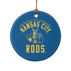 University of Missouri - Kansas City Kangaroos Logo Porcelain Holiday Christmas Tree Ornament - 1 of 4
