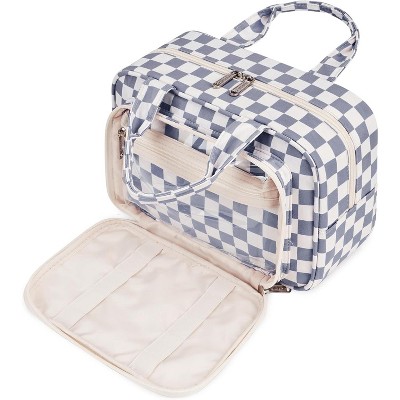 Narwey Full Size Travel Toiletry Bag for Traveling Women, Large Wide-open