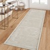 Washed Back Foldable Printed Carpet-Modern-Hand Painted Line, Modern Design Carpet, Modern Carpet, Washed Back Carpet - 2 of 4