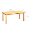 ECR4Kids 24in x 48in Rectangular Hardwood Table with 20in Legs and Four 10in Chair, Kids Furniture - 2 of 4