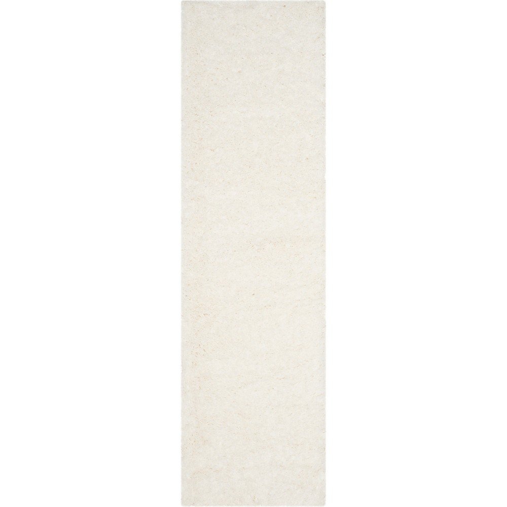  Runner Solid Loomed Rug Ivory