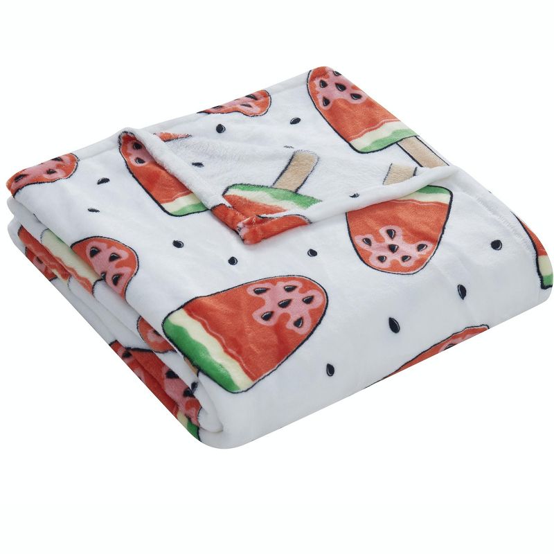 Kate Aurora Watermelon Popsicles Ultra Soft & Plush Oversized Throw Blanket - 50 in. W x 70 in. L, 1 of 4