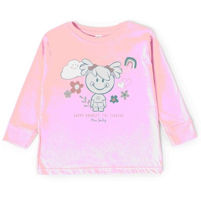 The Juniper Shop Mini Smiley Happy Amongst The Flowers Toddler Long Sleeve Tee