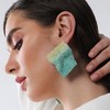 SOHI Women's Mint Green:Daffodil Yellow The Glacier Quad Drop Earrings - 3 of 4