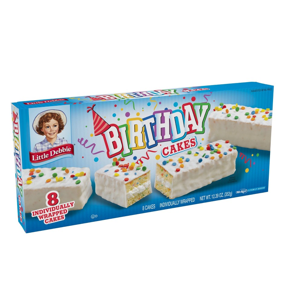 UPC 024300045141 product image for Little Debbie Birthday Cakes - 12.39oz | upcitemdb.com