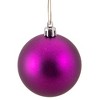 Northlight 4-Finish Shatterproof Christmas Ball Ornaments 2.5" (60mm) - Magenta Pink - 60ct - 4 of 4