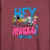 Women's - Hey Arnold! - Arnold Spray Paint 96 Lightweight French Terry Wide Neck Long Sleeve Shirt - 2 of 4