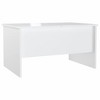 vidaXL Coffee Table High Gloss White 31.5"x19.7"x16.7" Engineered Wood - image 4 of 4