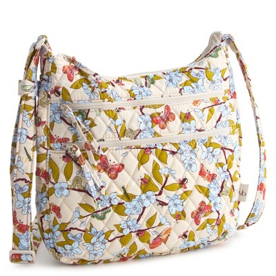 Vera Bradley Women's Outlet Cotton Heritage Trio Zip Hipster Crossbody Bag