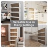 FONTOI 4 PCS Foldable Cabinet with Dual Front Doors, Stackable Storage Container with Removable Top Cover for Home Office, Beige, 14.96"*14"*31.5" - 4 of 4