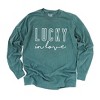 Simply Sage Market Women's Lucky In Love Long Sleeve Garment Dyed Tee - 3 of 4