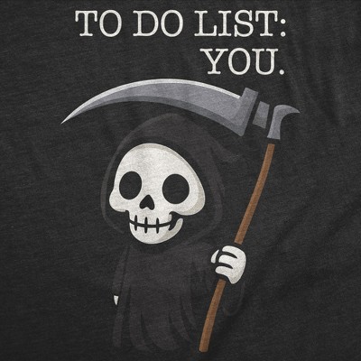 Мужские футболки Crazy Dog T-Shirts, Inc. Mens Funny T Shirt to Do List You Sarcastic Grim Reaper Graphic Novelty Tee for Men - Crazy Dog Men's T Shirt With Sarcastic Sayings Black XL — фото 2