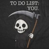 Mens Funny T Shirt To Do List You Sarcastic Grim Reaper Graphic Novelty Tee For Men - Crazy Dog Men's T Shirt - 2 of 4