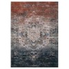 Area Rug, Washable Ombre Print Vintage Distressed Ultra-Thin Bedroom Living Room Accent Rug, Low Pile Non-Slip Area Rug for Dining Room Home - 2 of 4