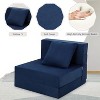 Convertible Folding Sofa Bed, Futon Sleeper Chair with Pillow, High-Density Memory Foam Sofa Bed, Foldable Mattress - 4 of 4