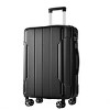 FURNIinspire Bag And Luggage Sets 3 Piece Suitcase Set, Expandable Hard Shell Carry On Luggage Sets, Travel Luggage Black, 12"*18.3"*29.9" - 2 of 4