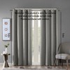 Printed Heathered Blackout Grommet Top Curtain Panel(Only 1 Pc Panel) - 2 of 4