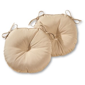 Kensington Garden 2pc 15"x15" Outdoor Seat Cushions - 1 of 4